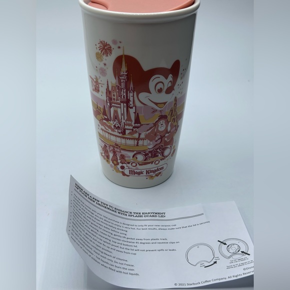 Magic Kingdom Starbucks Ceramic Tumbler from Walt Disney World 50th Anniversary - Picture 4 of 4